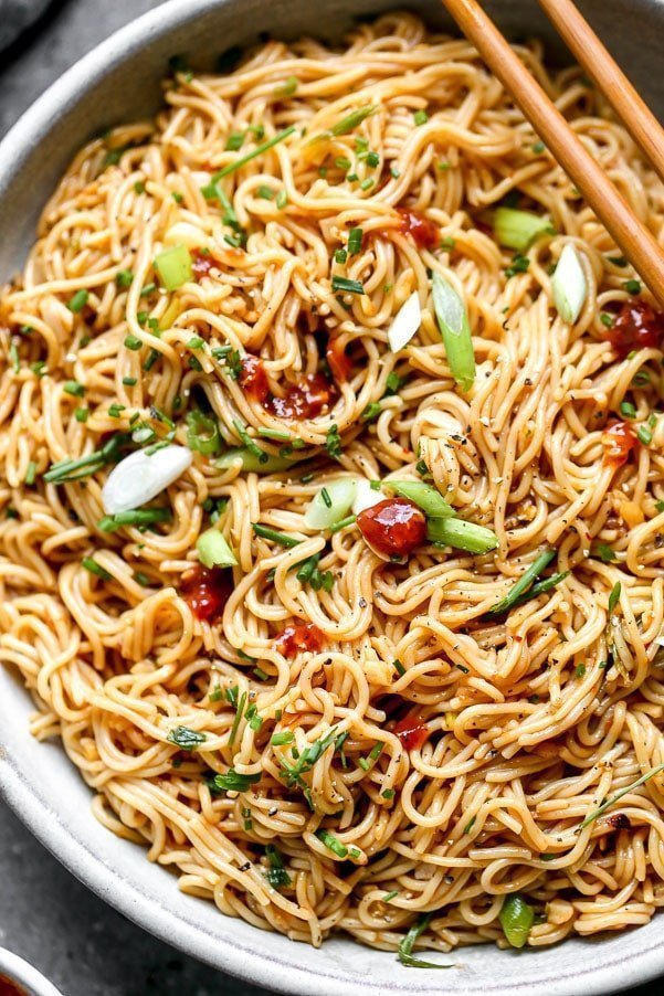 Simple Chili Garlic Noodles 5 Ingredients Cooking For Keeps