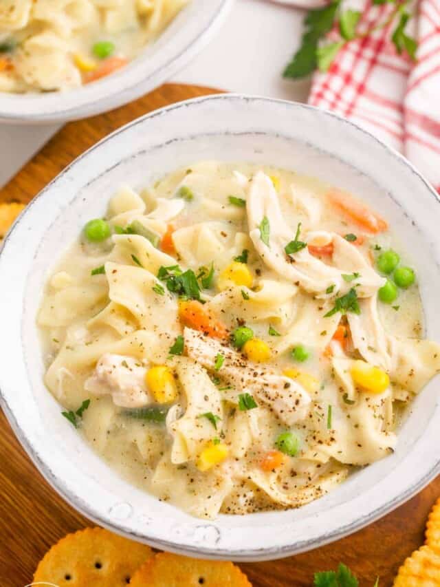 Simple Crockpot Chicken And Noodles Little Sunny Kitchen