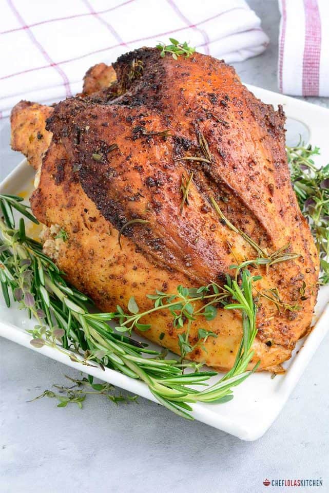 Simple Oven Roasted Turkey Breast The Stay At Home Chef