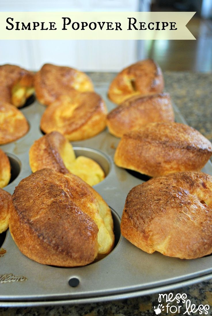 Simple Popover Recipe Just A Few Basic Ingredients Are All You Need