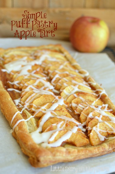 Simple Puff Pastry Apple Tart Little Dairy On The Prairie Com Tart Recipes Apple Recipes