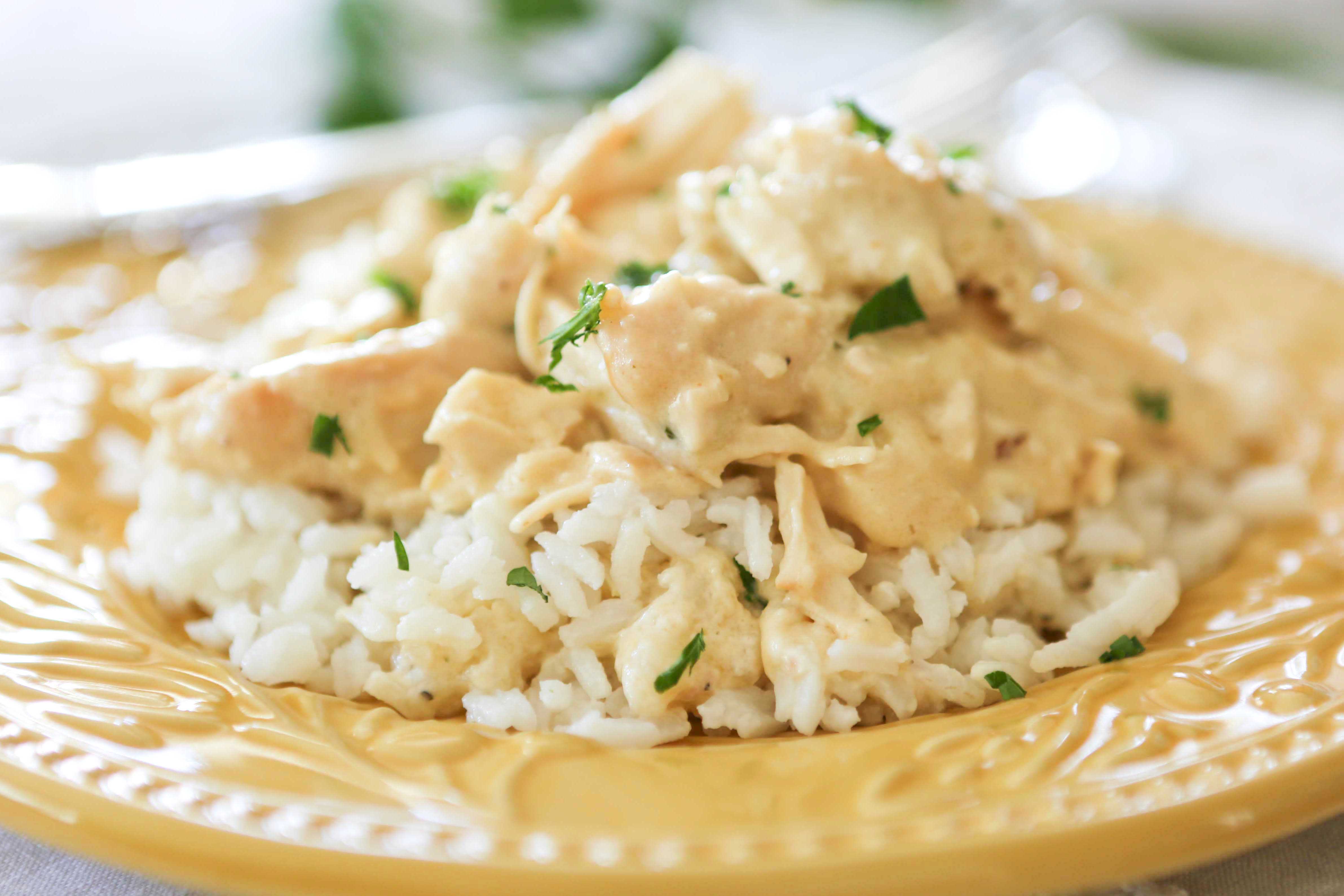 Simple Slow Cooker Cream Cheese Chicken White Apron Blog