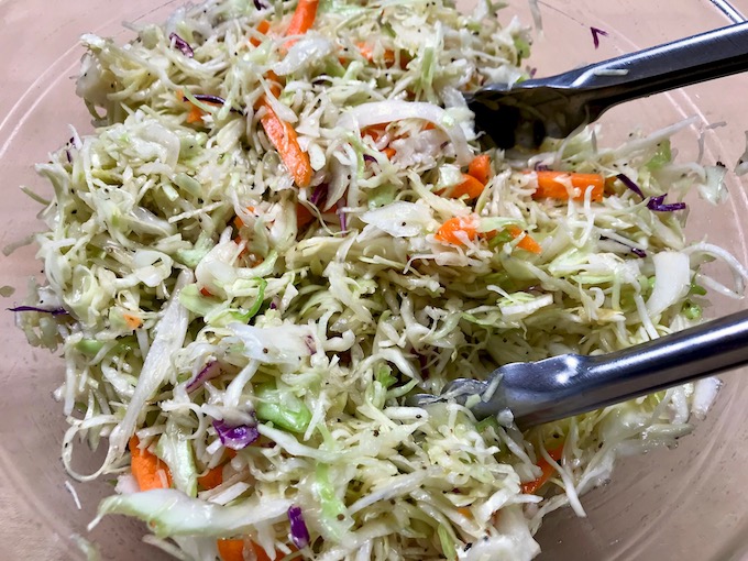 Simple Vinegar Coleslaw The Genetic Chef