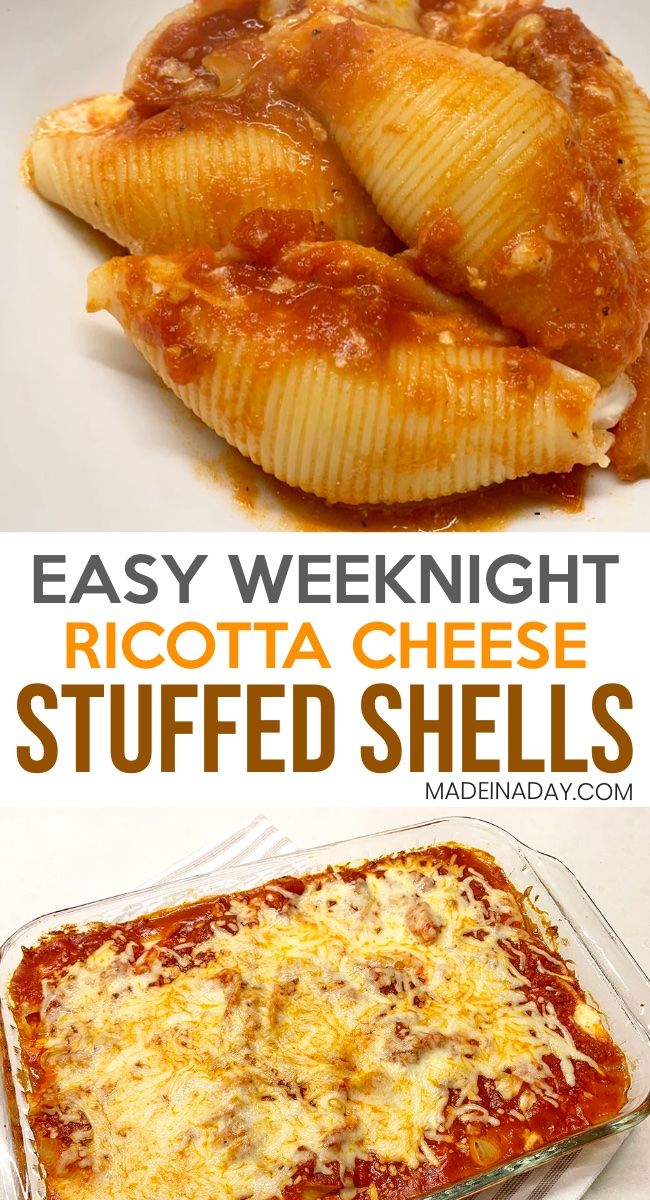 Simple Weeknight Ricotta Stuffed Shells Recipe Stuffed Shells