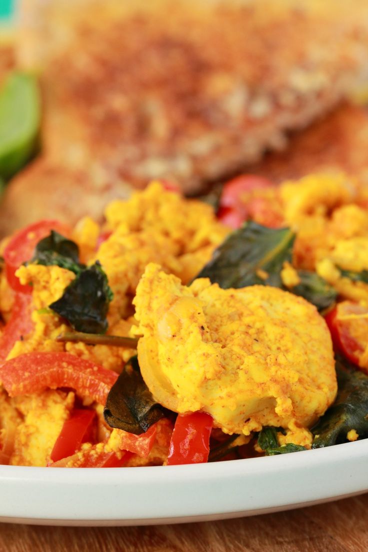 Simply Delicious Tofu Scramble Packed With Fresh Veggies And Super High In Protein And