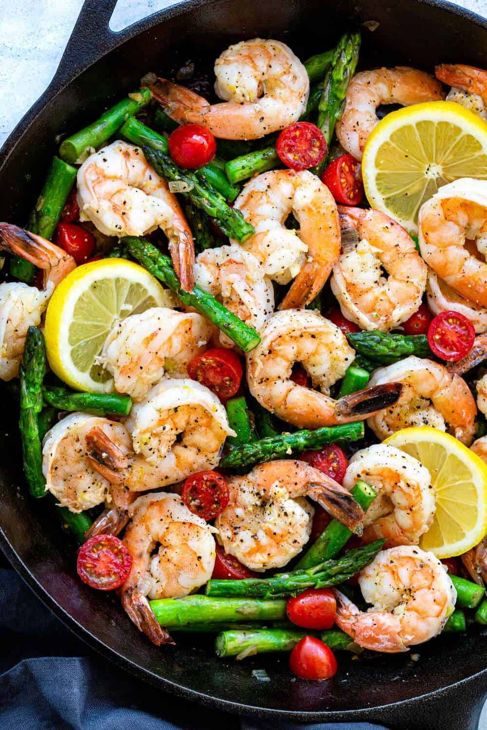 Skillet Shrimp And Asparagus Recipe