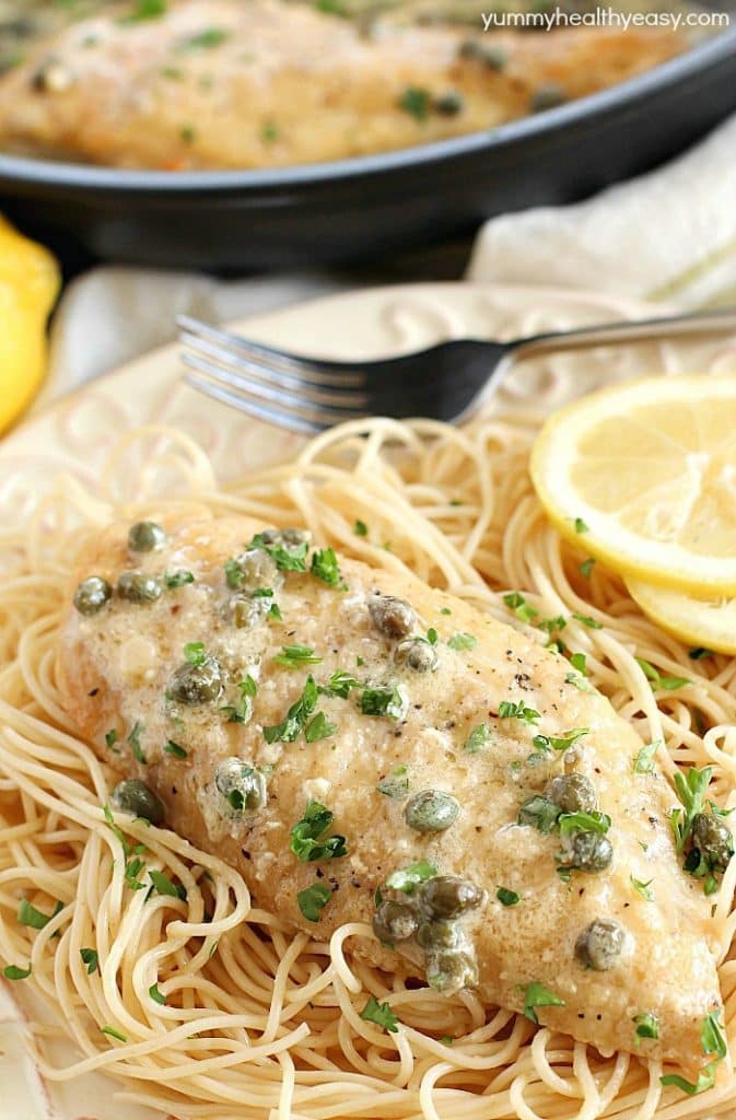 Skinny Chicken Piccata Recipe Yummy Healthy Easy