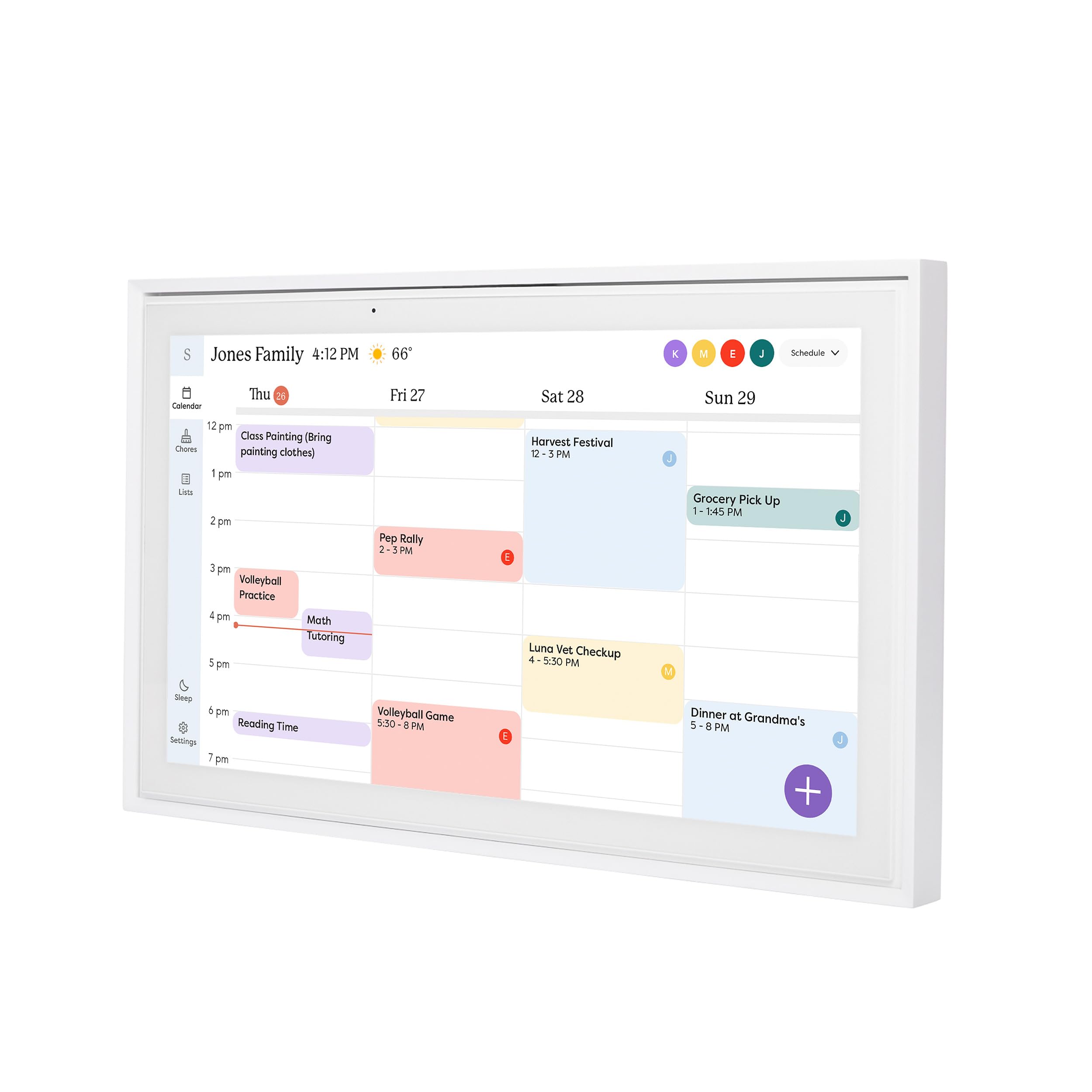 Skylight Calendar 15 Inch Touchscreen Smart Calendar And Chore Chart