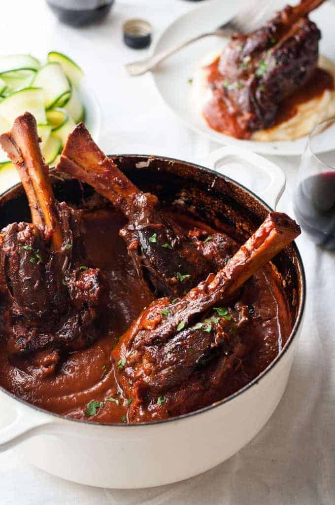 Slow Cooked Lamb Shanks With Red Wine Sauce Recipe Stove Red Wine