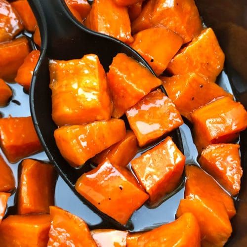 Slow Cooker Candied Sweet Potatoes Slow Cooker Foodie