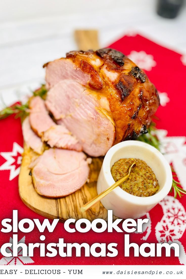 Slow Cooker Christmas Ham Super Easy Recipe Recipe Christmas Ham