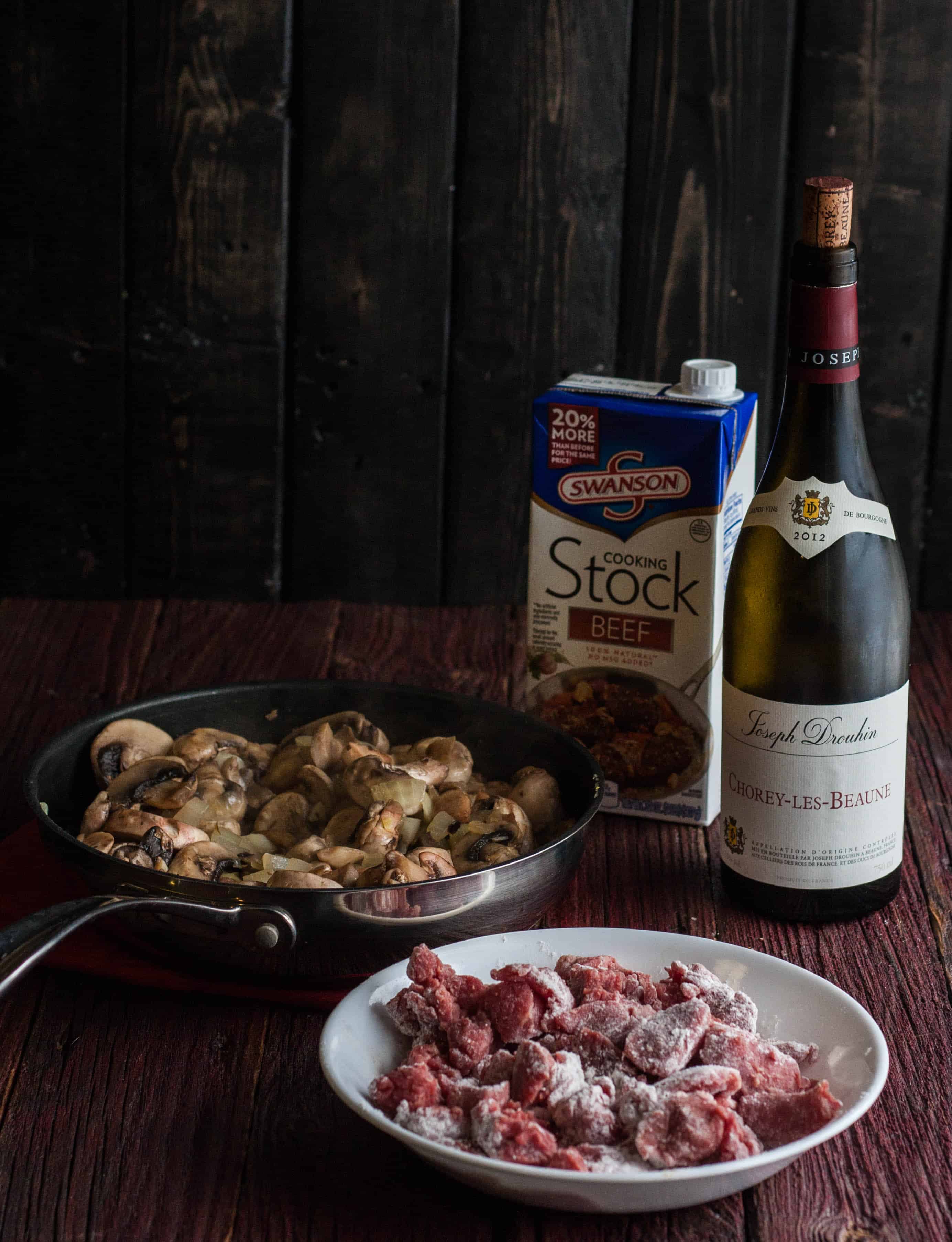 Slow Cooker Mushroom And Beef Burgundy With Mashed Potatoes Sweetphi