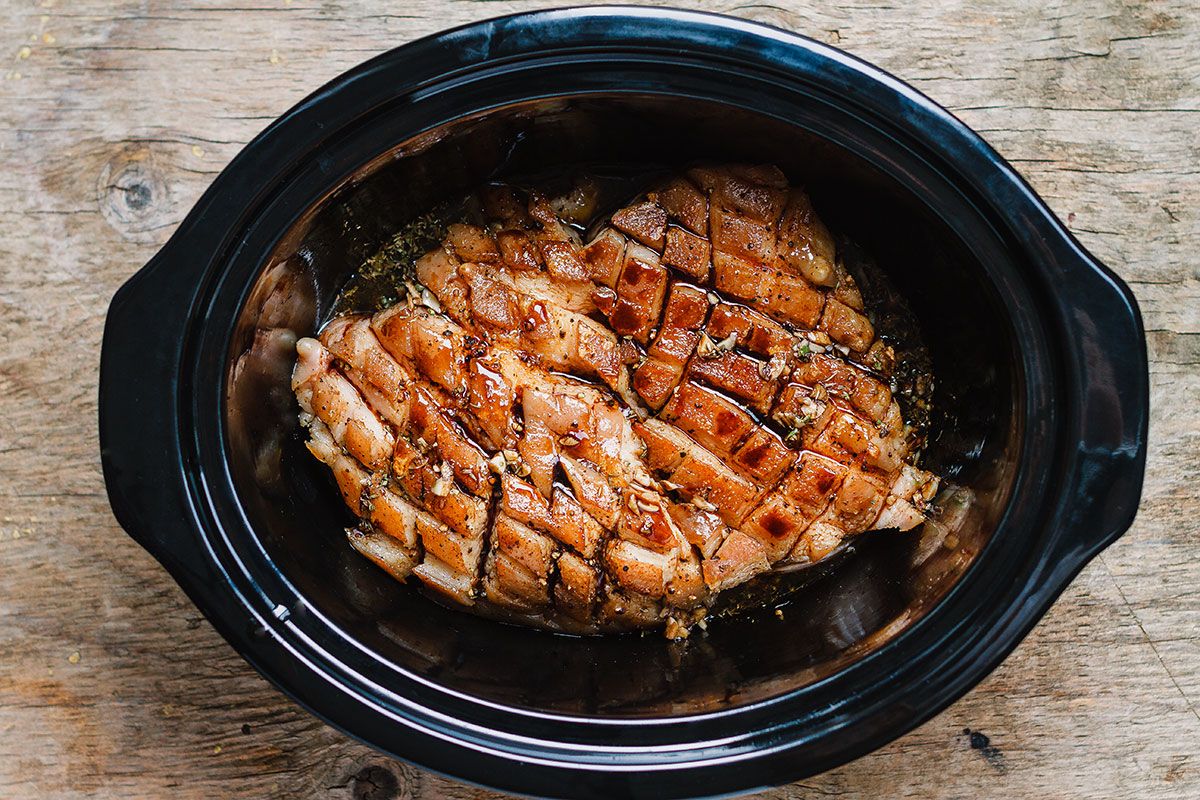 Slow Cooker Pork Belly Recipe With Honey Balsamic Glaze Pork Belly