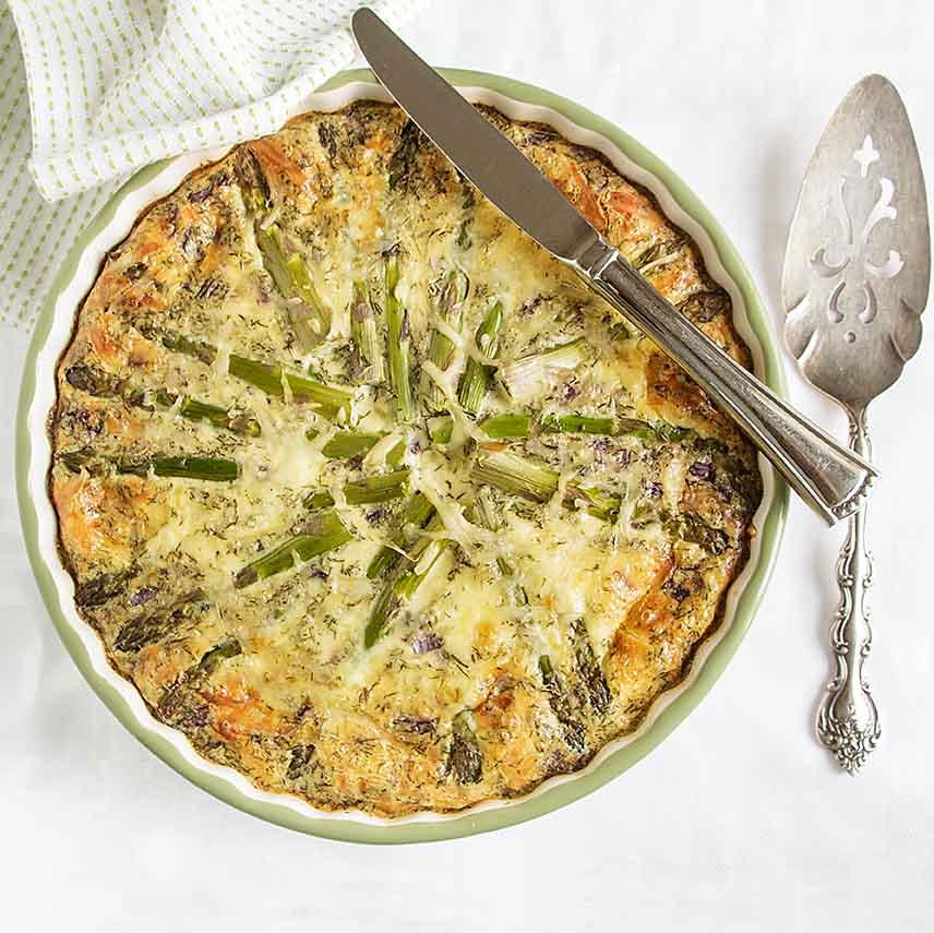 Smoked Salmon Asparagus Quiche Art Of Natural Living