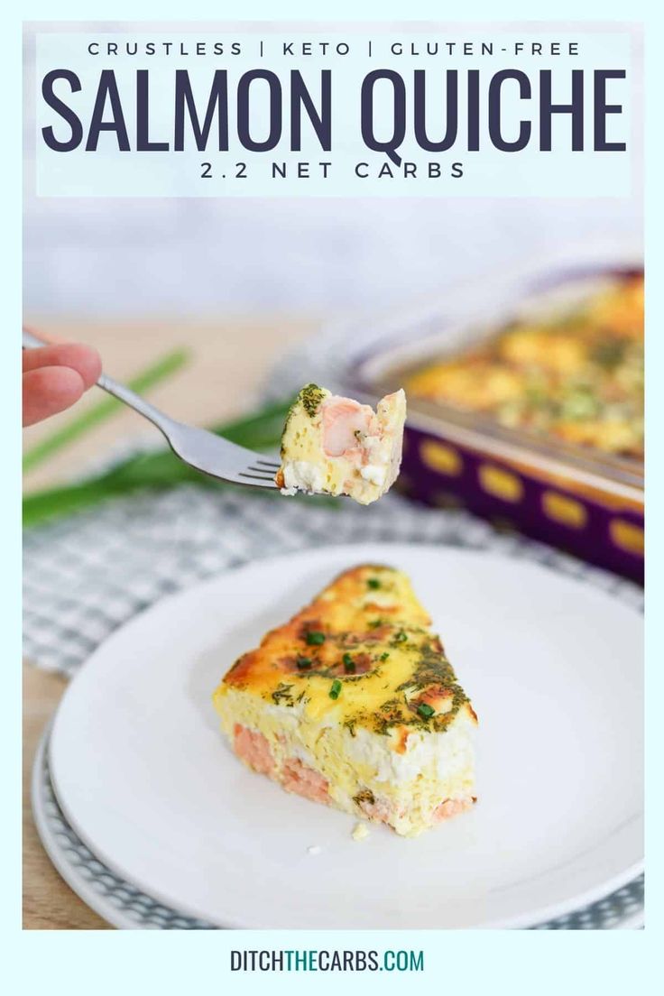 Smoked Salmon Crustless Quiche Healthy Life Trainer