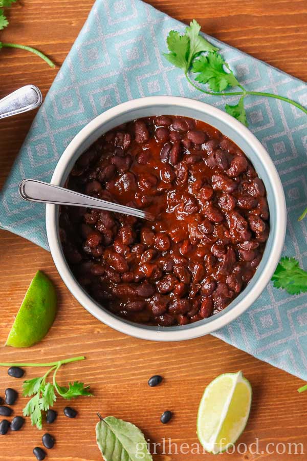 Smoky Baked Black Beans Girl Heart Food