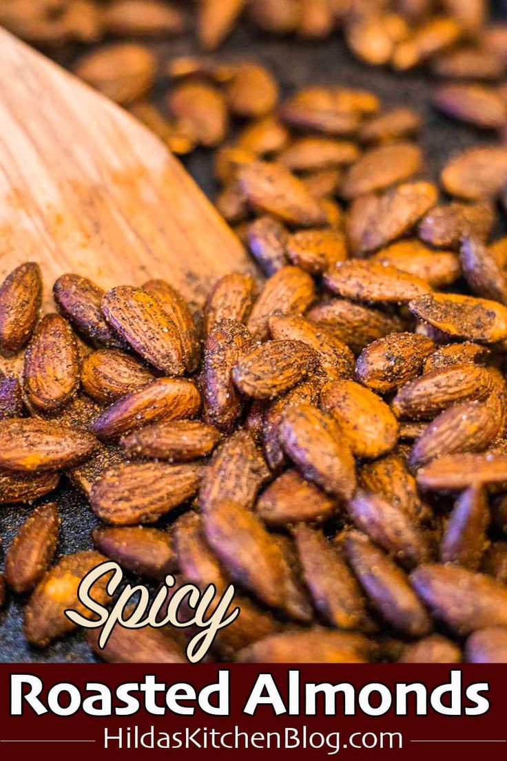 Smoky Spicy Roasted Almonds Recipe Spicy Roasted Spicy Almonds