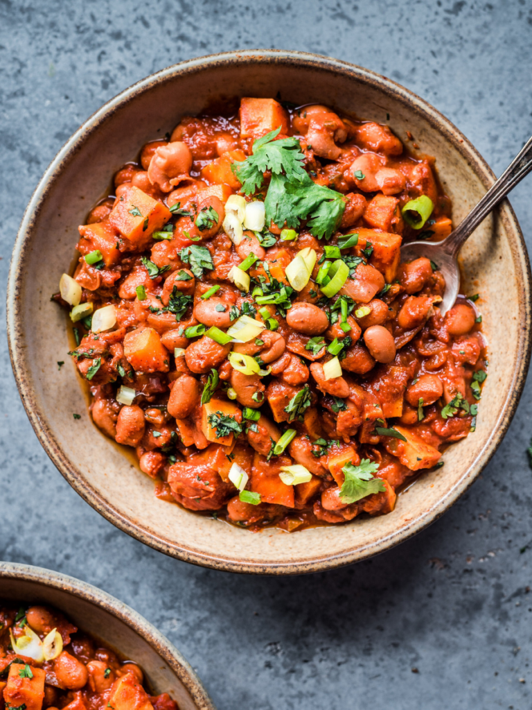 Smoky Sweet Potato And Pinto Bean Chili Rainbow Plant Life