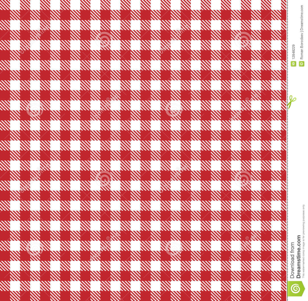 Some Food Is Sitting On A Red And White Checkered Tablecloth With Other