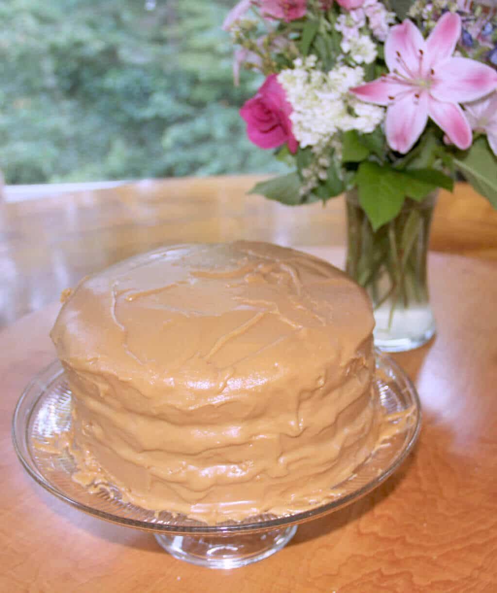 Southern Caramel Cake With Homemade Caramel Icing From Butter Sugar