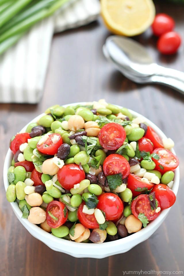 Southwestern Edamame Salad Yummy Healthy Easy