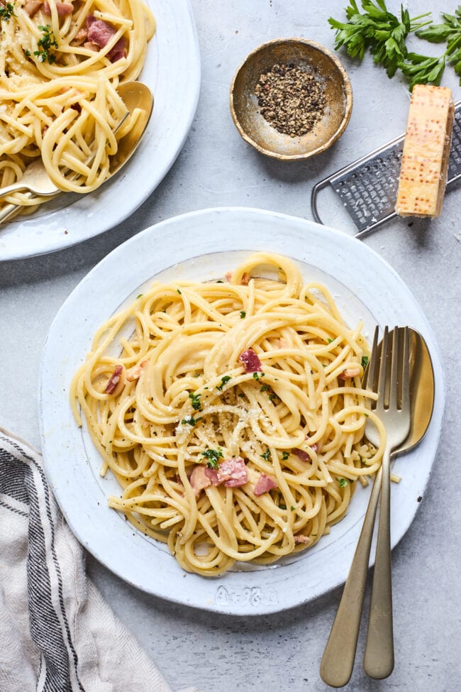 Spaghetti Carbonara Recipe Two Peas Their Pod