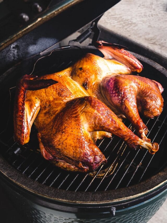 Spatchcock Smoked Turkey Recipe Salt Pepper Skillet