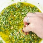 Speedy Basil Pesto Bread Dipping Oil Dished By Kate