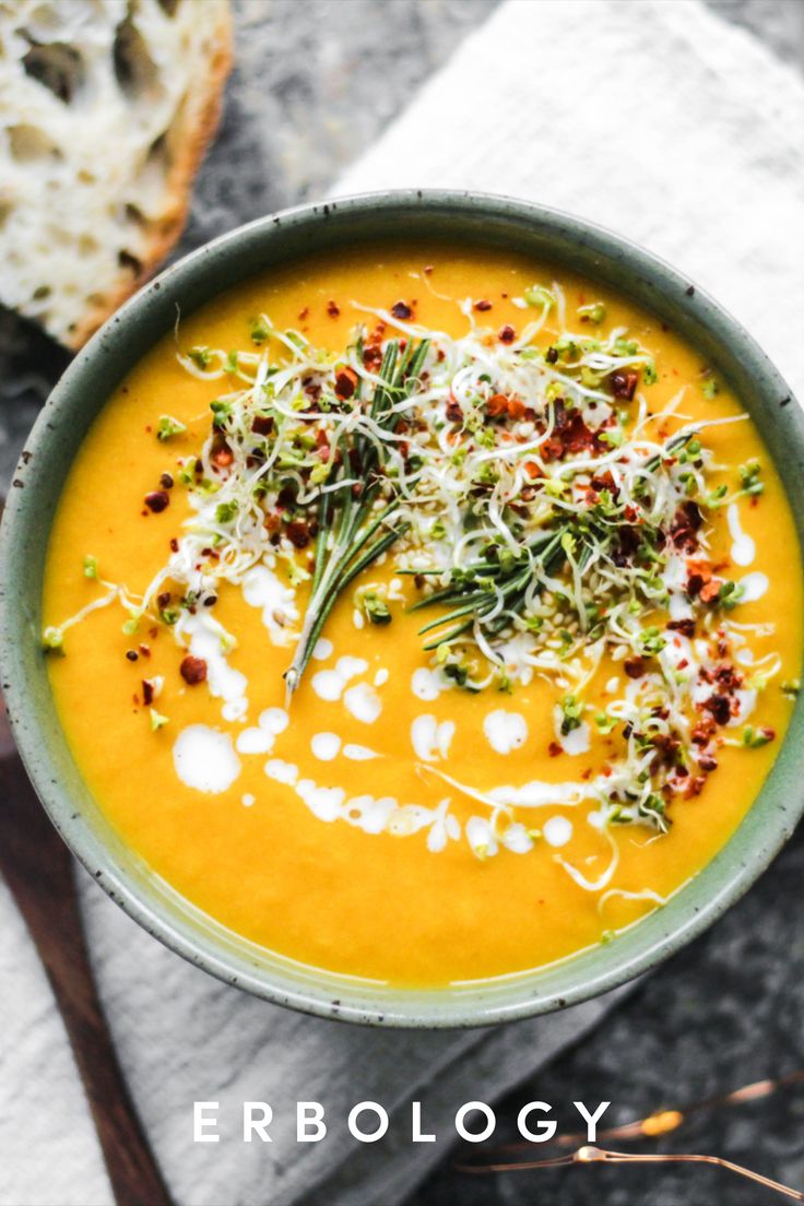 Spiced Carrot Soup Vegan Bisque Recipe Erbology Recipe Spiced