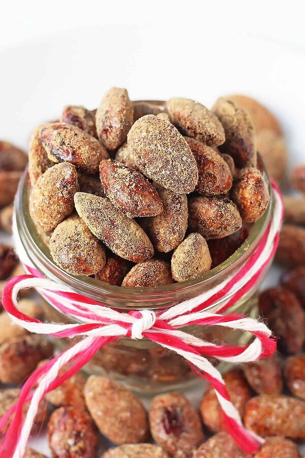 Spiced Honey Roasted Almonds