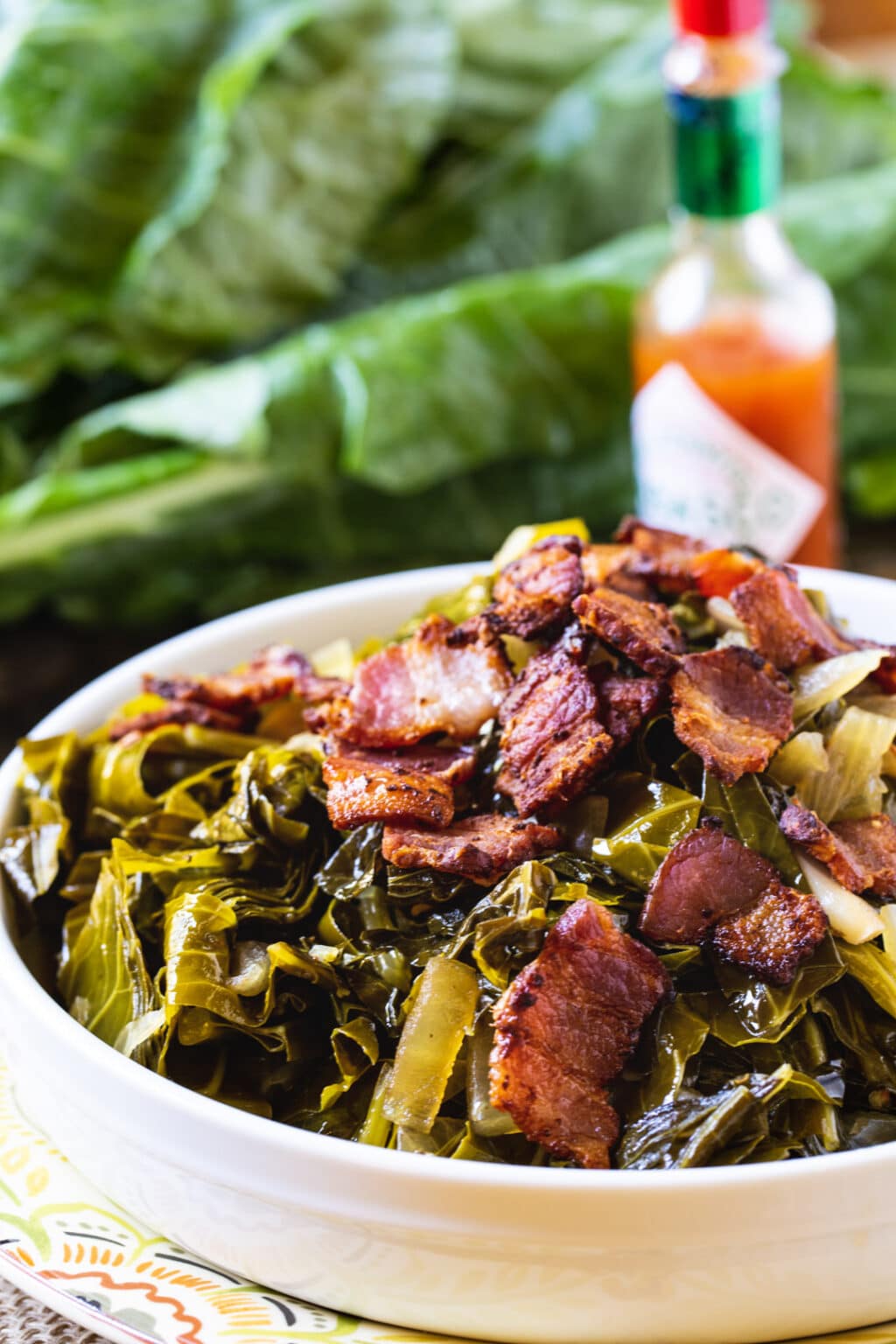 Spicy Collard Greens Free Recipe Below In 2020 Greens Recipe Recipes Southern Cooking