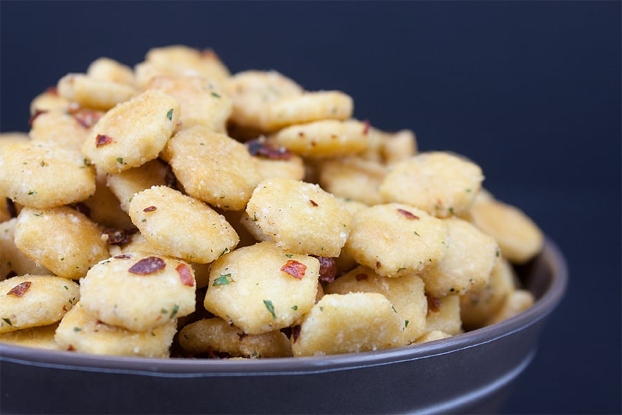 Spicy Seasoned Oyster Crackers Don T Sweat The Recipe