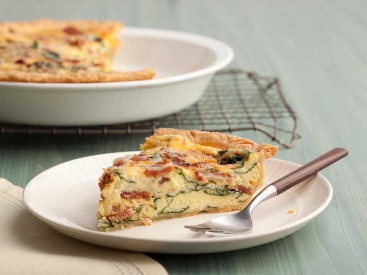 Spinach And Bacon Quiche Recipe Paula Deen Food Network Bacon