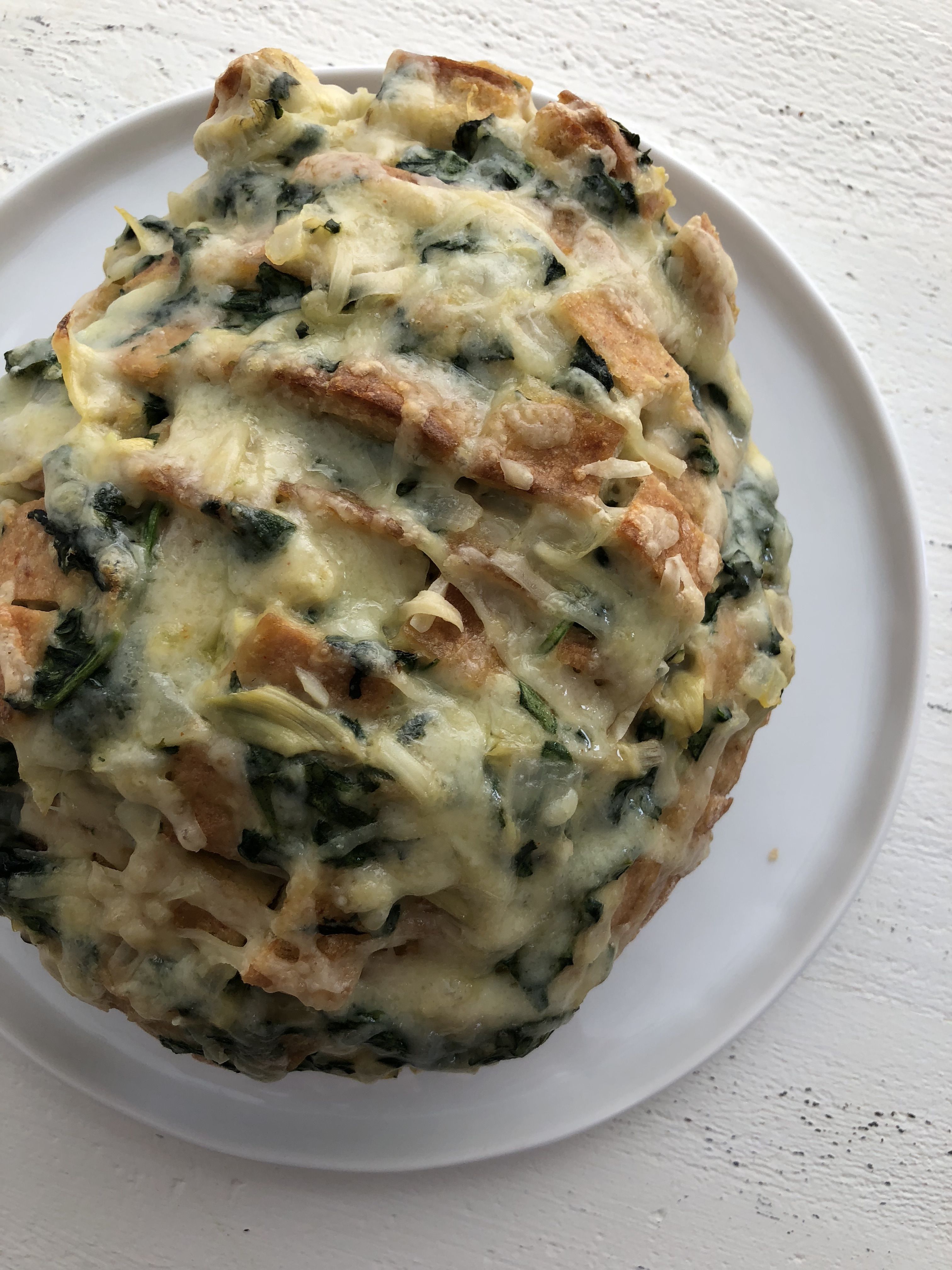 Spinach Artichoke Pull Apart Bread