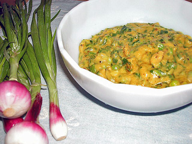 Spring Onion Curry A Simple Recipe Saffron Trail