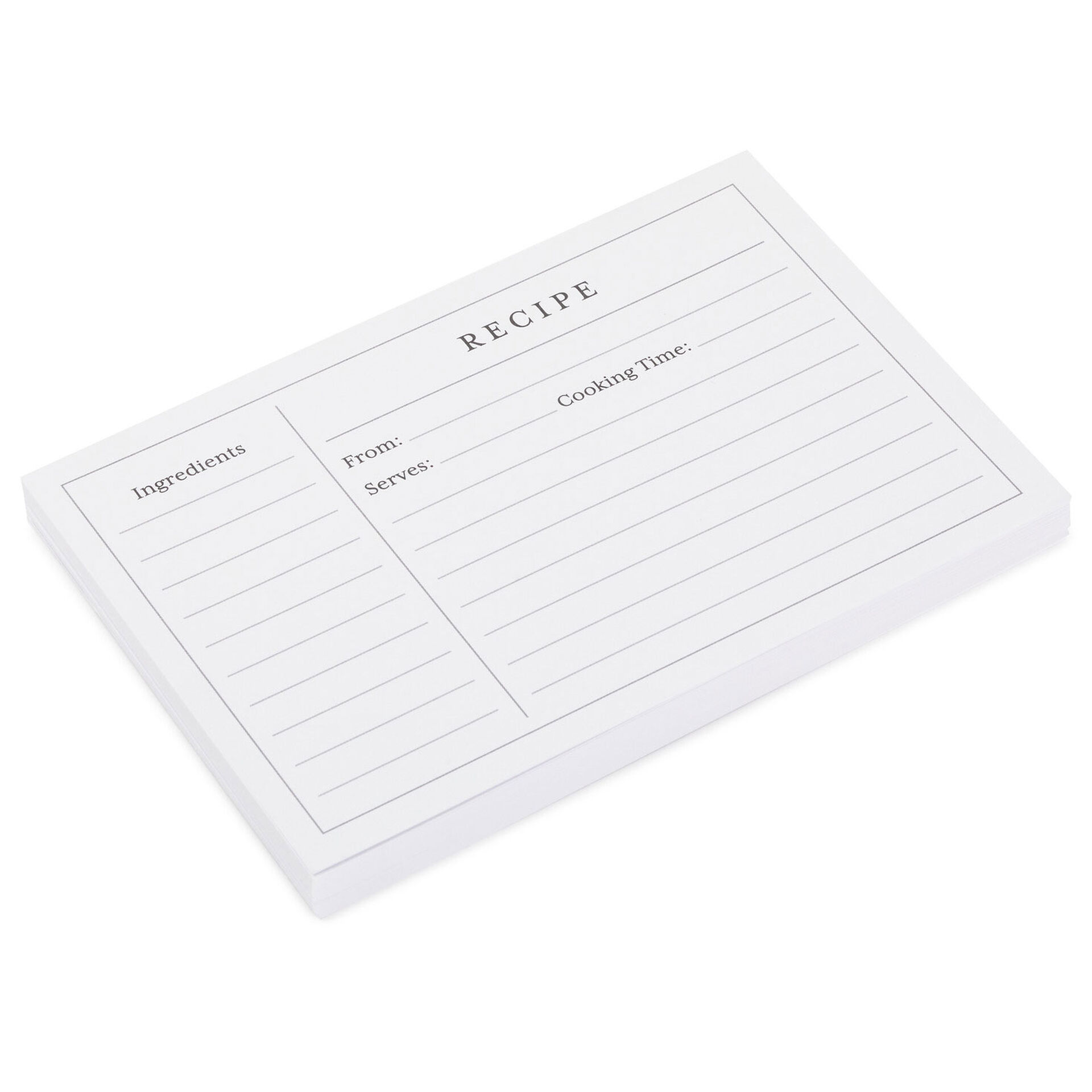 Standard Recipe Cards Pack Of 36 Recipe Organizers Hallmark