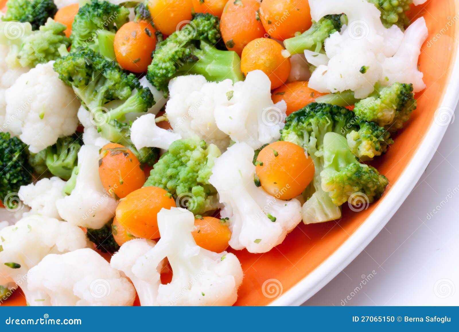 Steamed Broccoli Carrot And Cauliflower Stock Photo Image 27065150