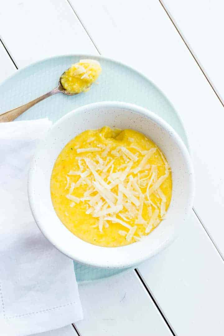 Step By Step Recipe For Basic Homemade Creamy Polenta Made With Just