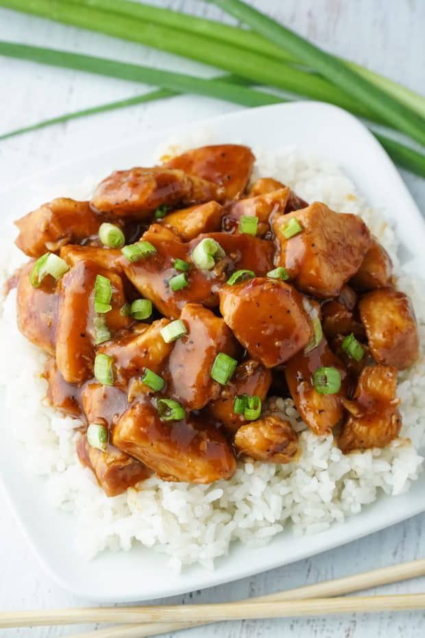 Sticky Bourbon Chicken Better Than Take Out Spend With Pennies