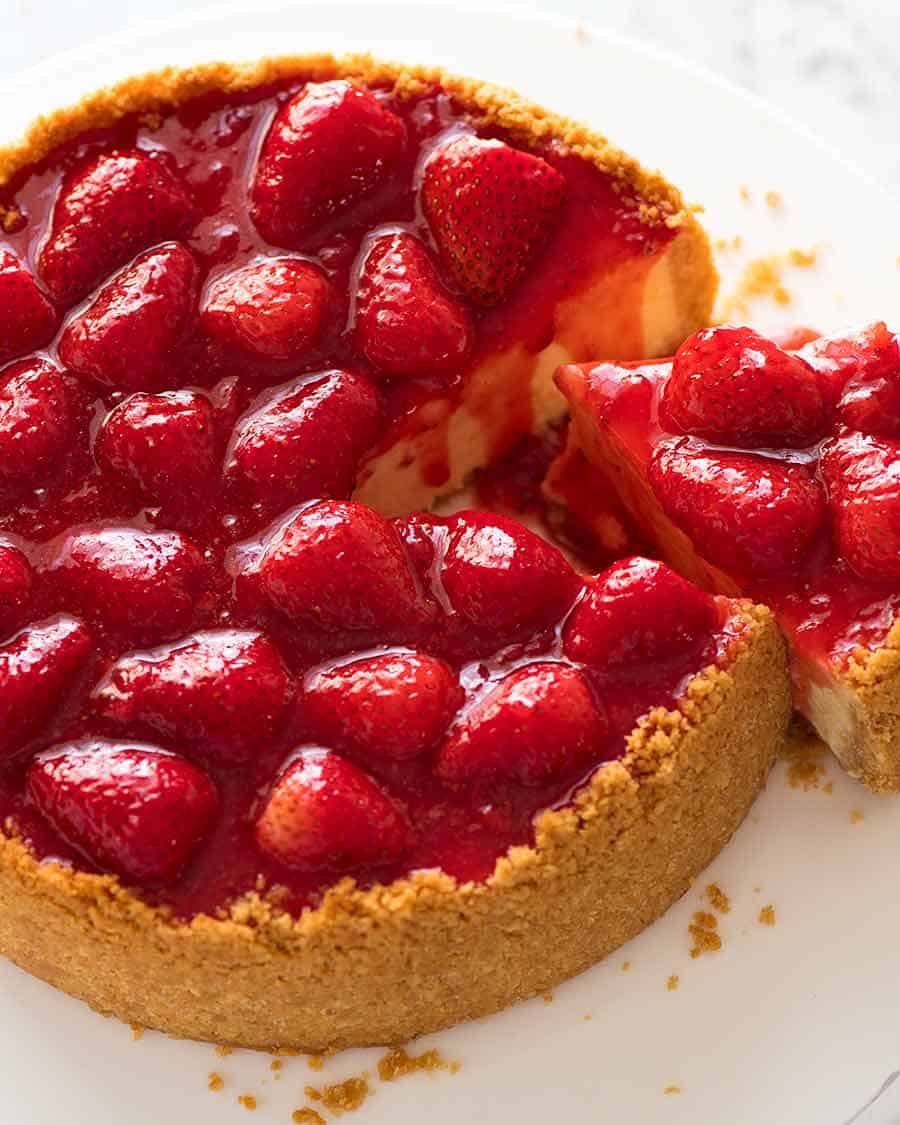 Strawberry Cheesecake Recipe Best Easy Strawberry Cheesecake