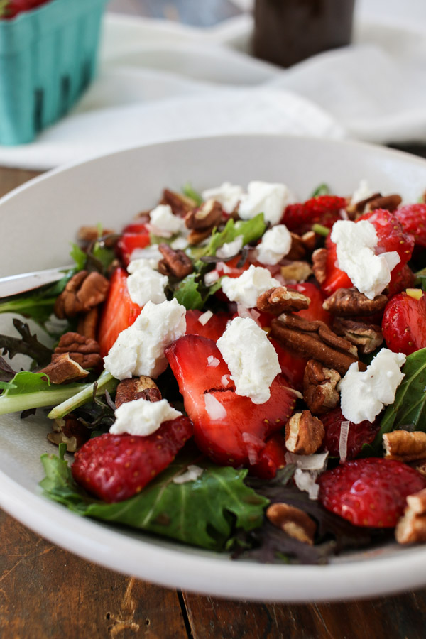 Strawberry Salad With Strawberry Balsamic Vinaigrette