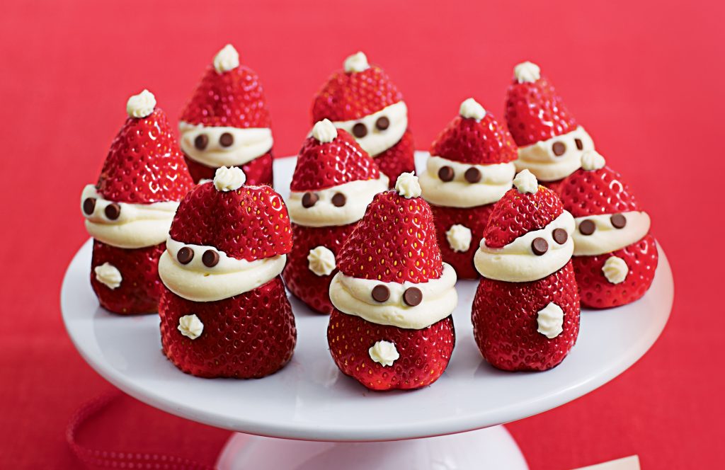 Strawberry Santas Recipe Best Christmas Recipes Healthy Christmas