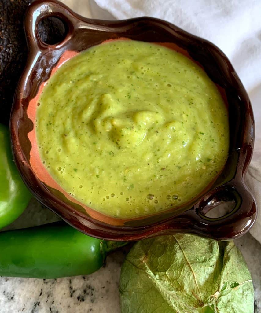 Stuffed Pepper Casserole Is A Mixture Of Creamy Tomatillo Salsa Creamy