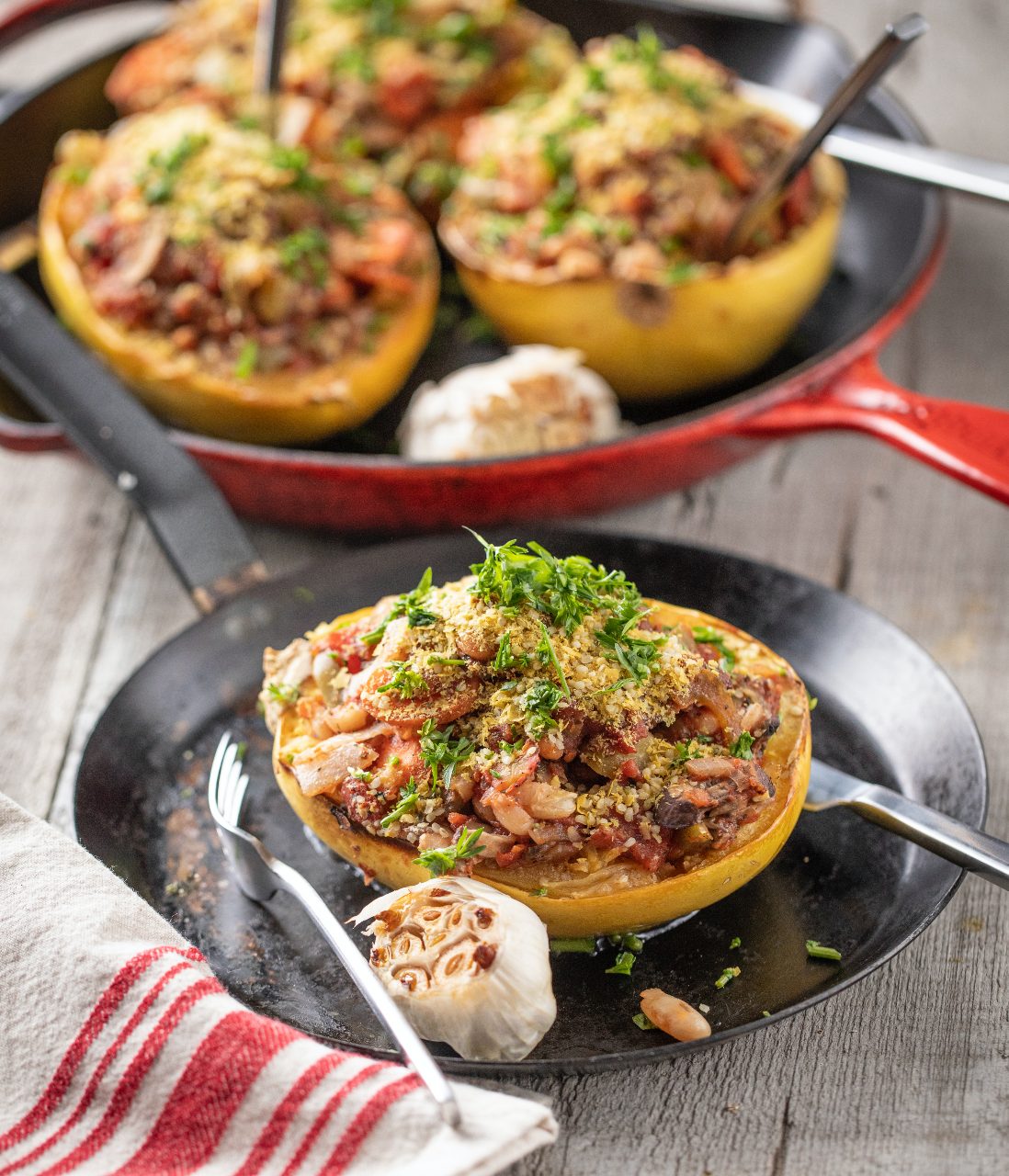 Stuffed Spaghetti Squash Recipe From Beat Cancer Kitchen