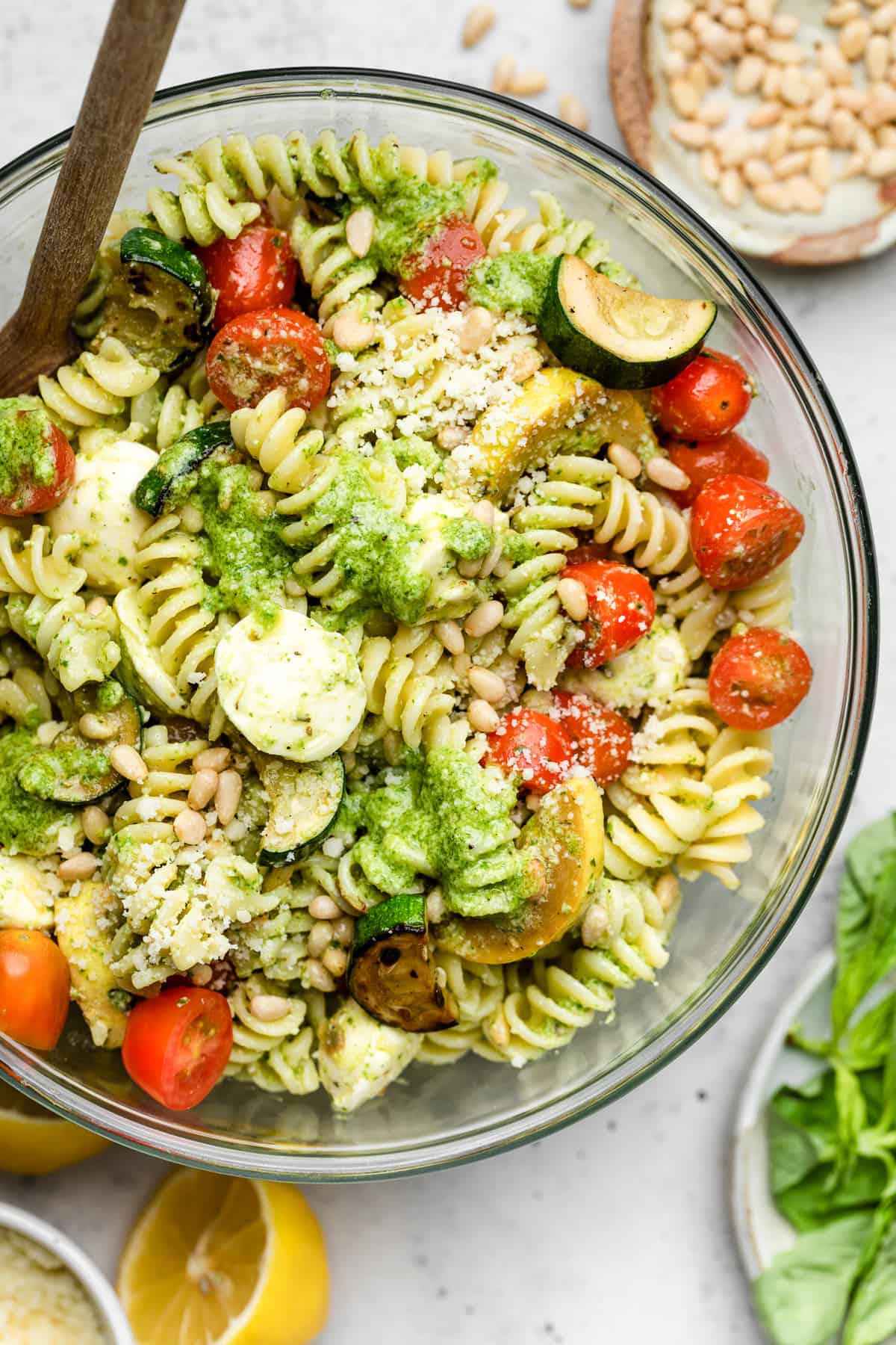 Summer Pesto Pasta Salad Erin Lives Whole