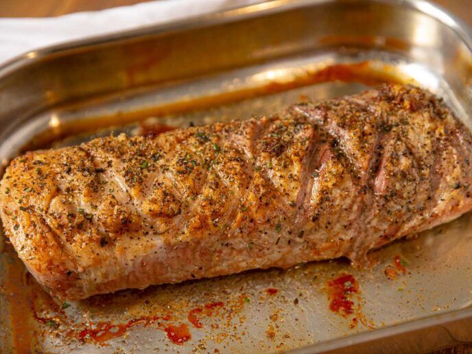 Super Crispy Topping That Is Really Flavorful This Pork Loin Roast Is