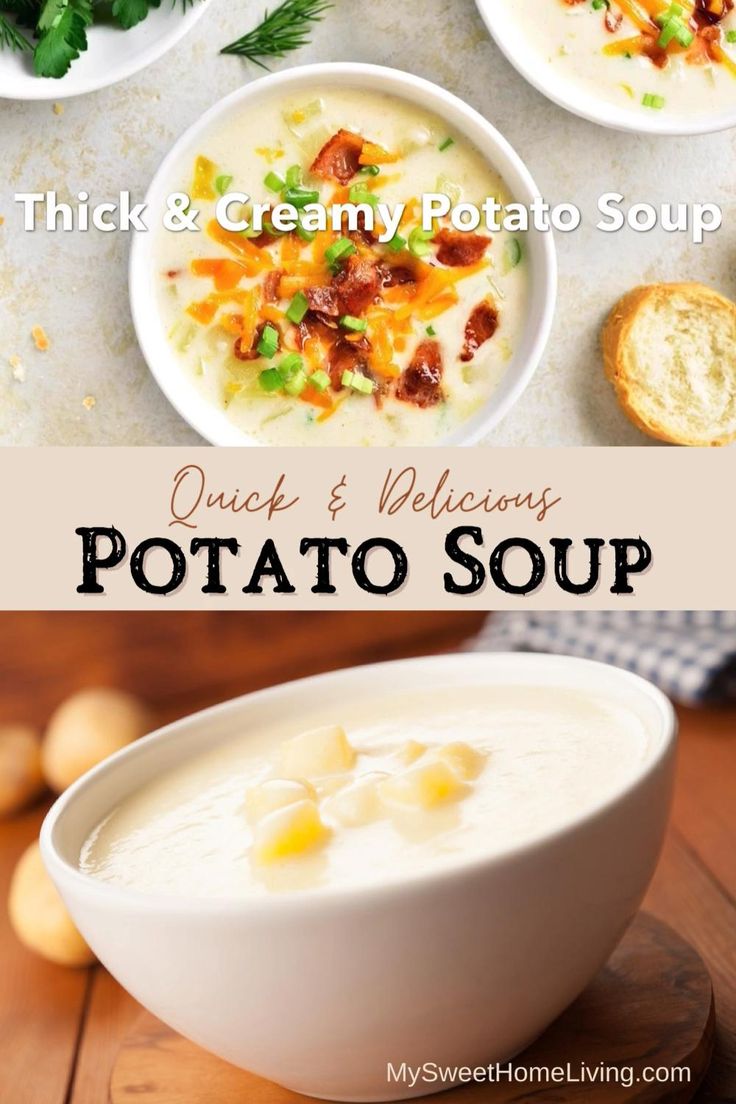 Super Easy Thick Creamy Potato Soup My Sweet Home Living