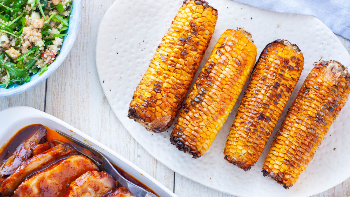 Super Simple Grilled Corn On The Cob No Foil No Husks Recipe Genius