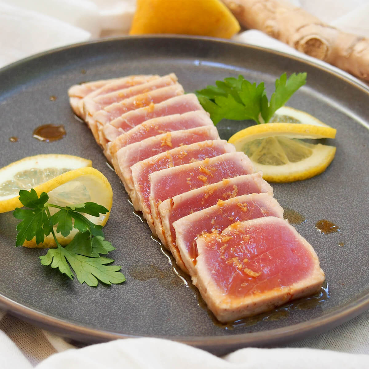 Sushi Grade Yellowfin Tuna Ahi Sashimi Grade Tuna Sizzlefish