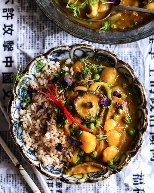 Sweet Potato And Mushroom Japanese Style Curry Eat Cho Food